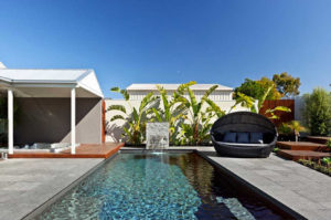Compass fibreglass pools - Bi-luminite pool colour Viridian