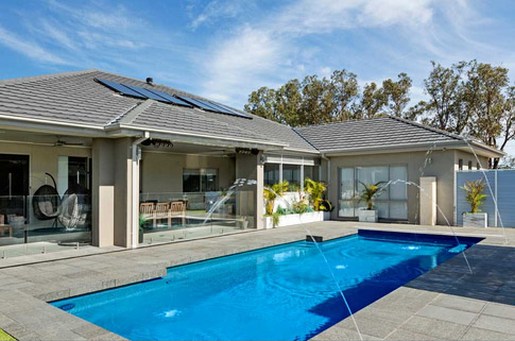 Compass Pools Australia Vivid Fibreglass Pool Colours Arctic Marine Water Colour